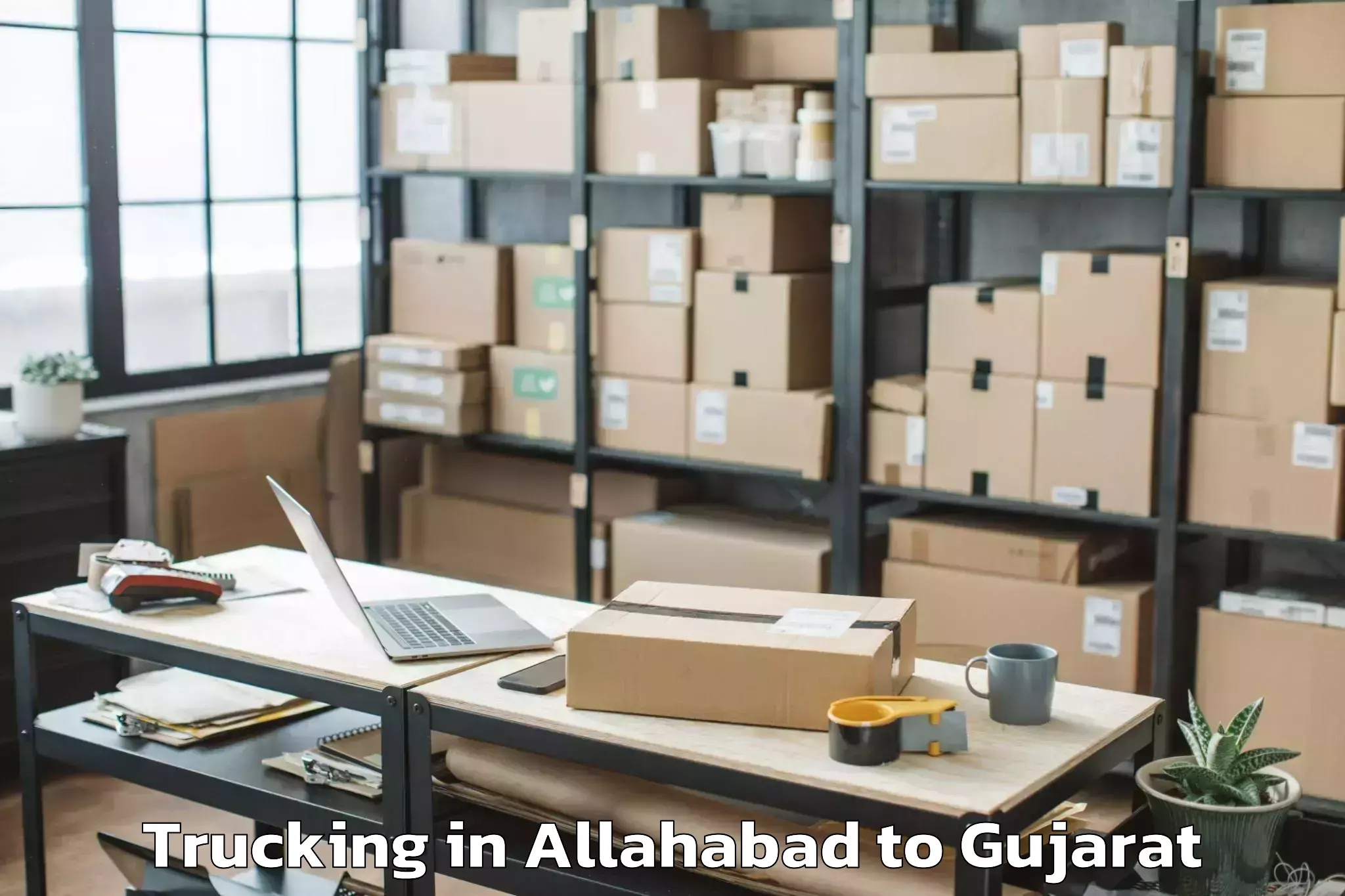 Easy Allahabad to Dantiwada Trucking Booking